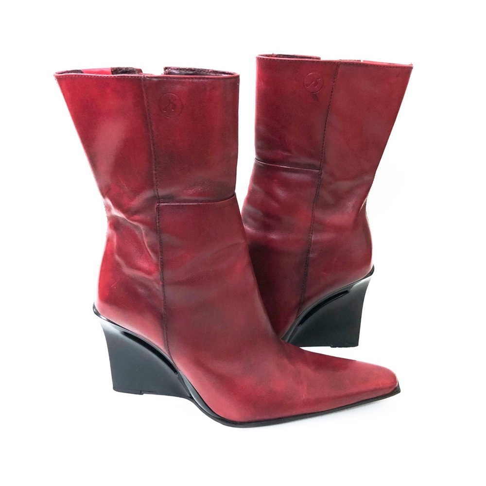 Bronx boots with wedge heels Size 6.5